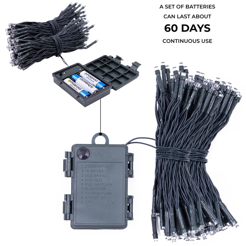 The Christmas Workshop 200 LED Multicolour String Light Image 7