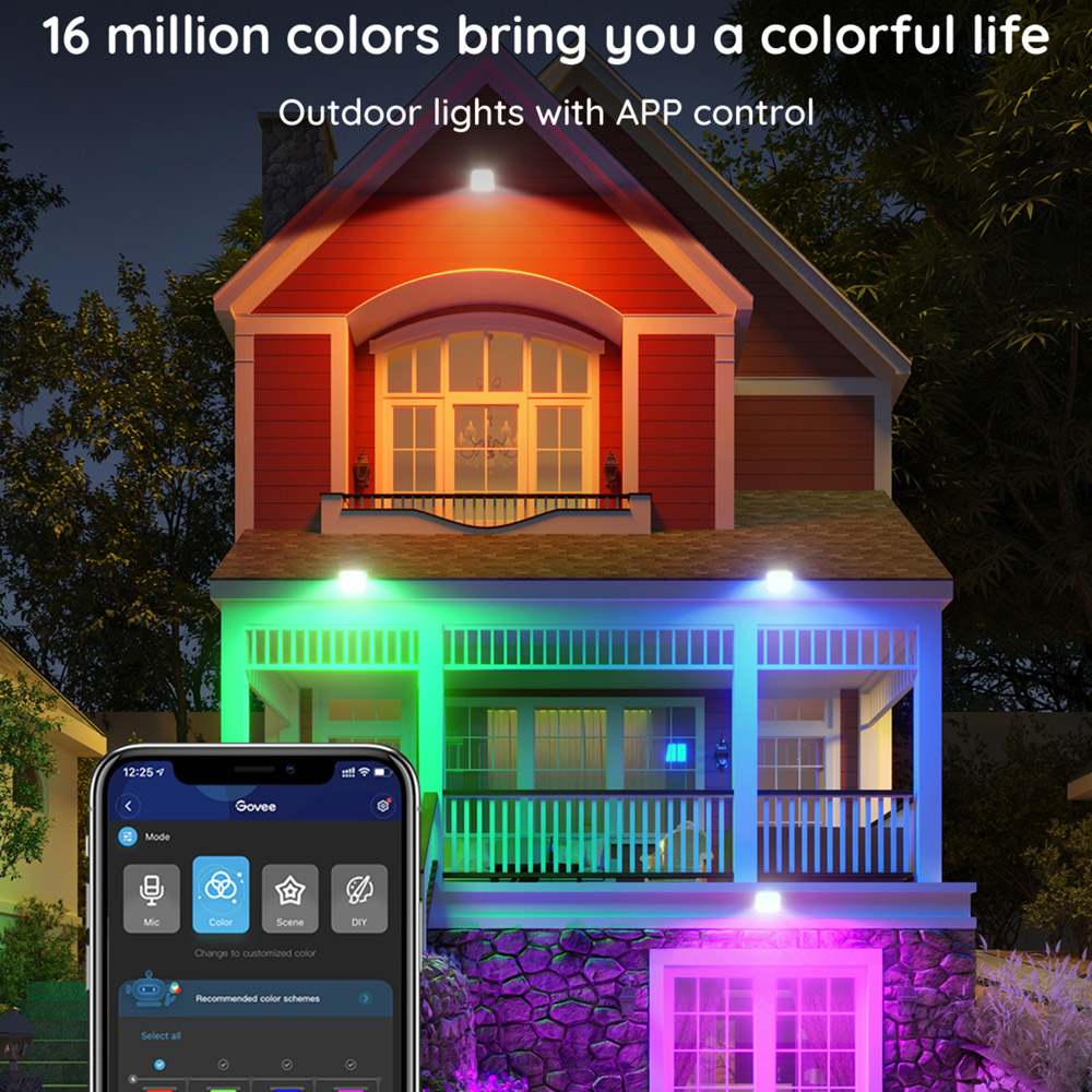 Govee RGBICWW LED Smart Floodlight 4 Pack Image 3