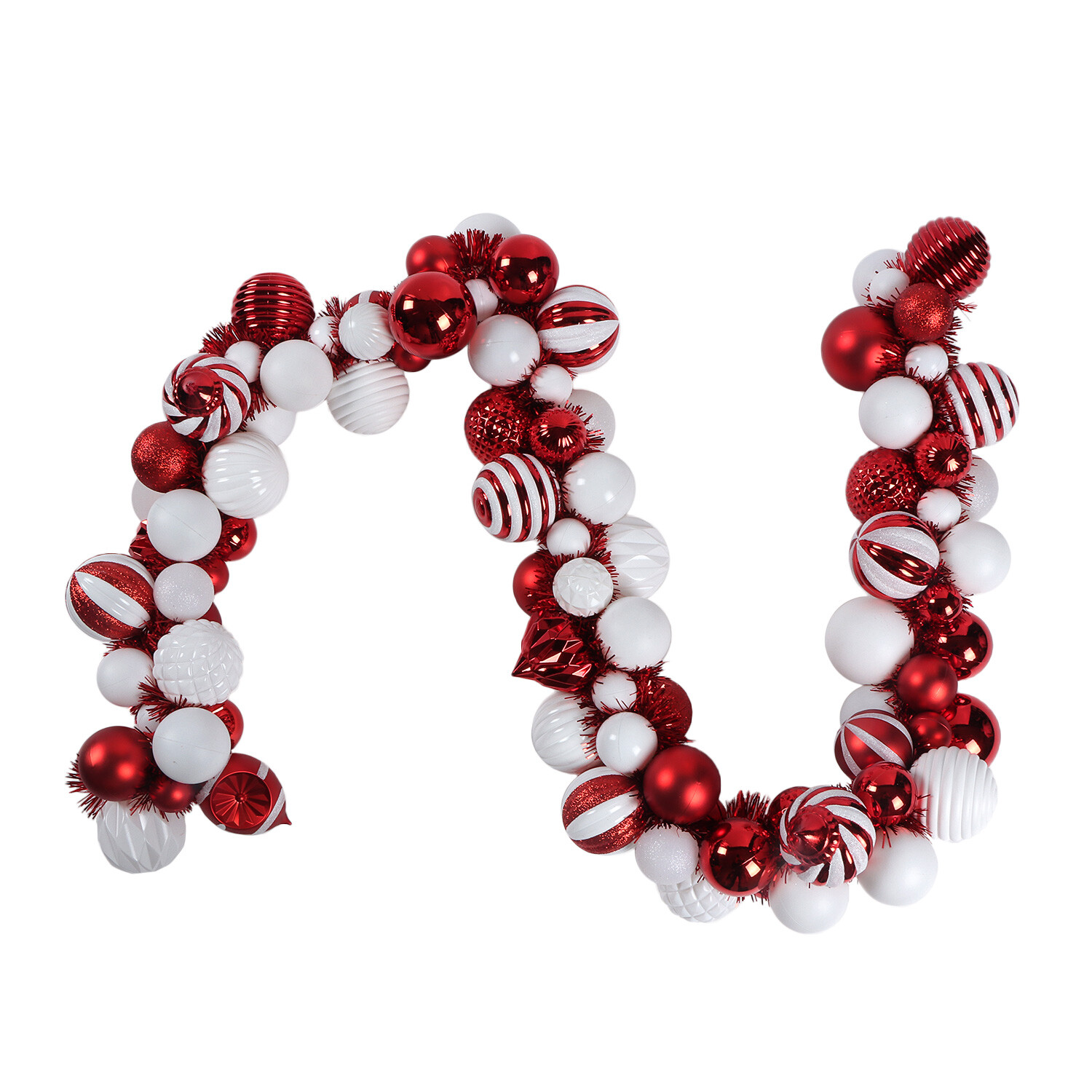 Candy Cane Lane Bauble Garland - Red Image