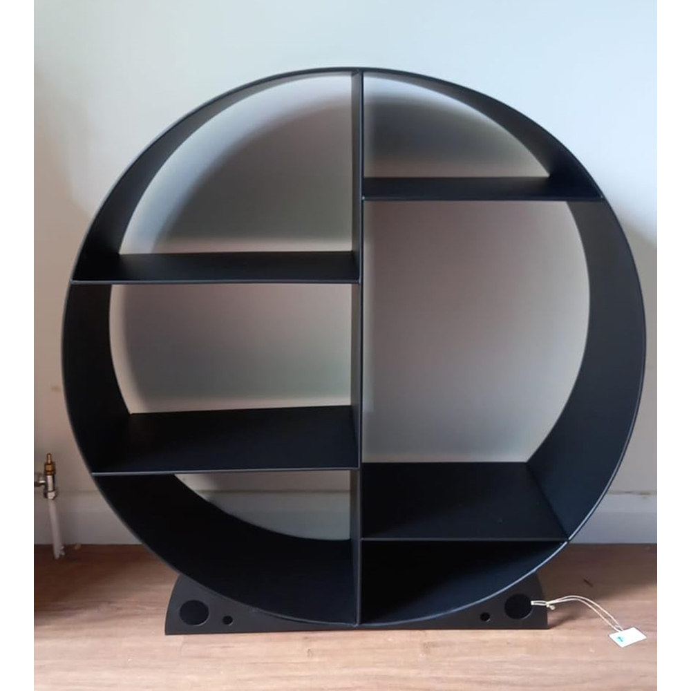 Inspirational Gifting Black Round Steel Log Holder 80cm Image 4