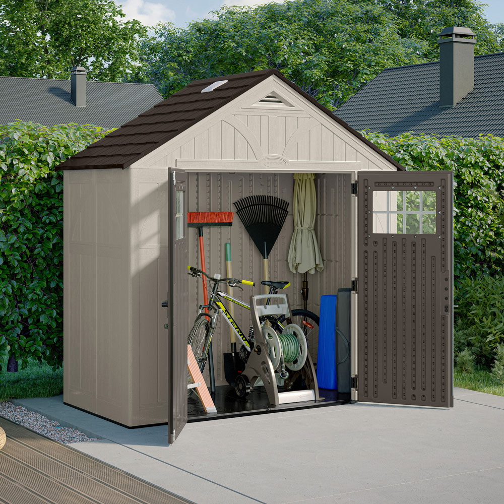 Suncast Tremont 8 x 4ft Apex Storage Shed Image 3