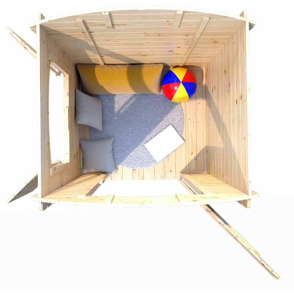 Soulet Patty 3 x 3ft Kids Wooden Glamping Playhouse Image 8