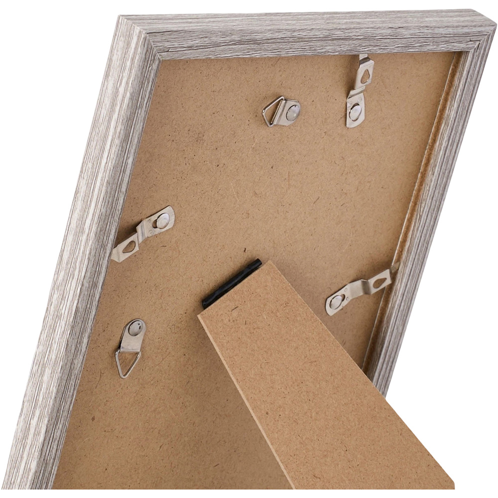 Living and Home Grey Wood Grain Photo Frame 5.8 x 8.3 inch 5 Pack Image 5