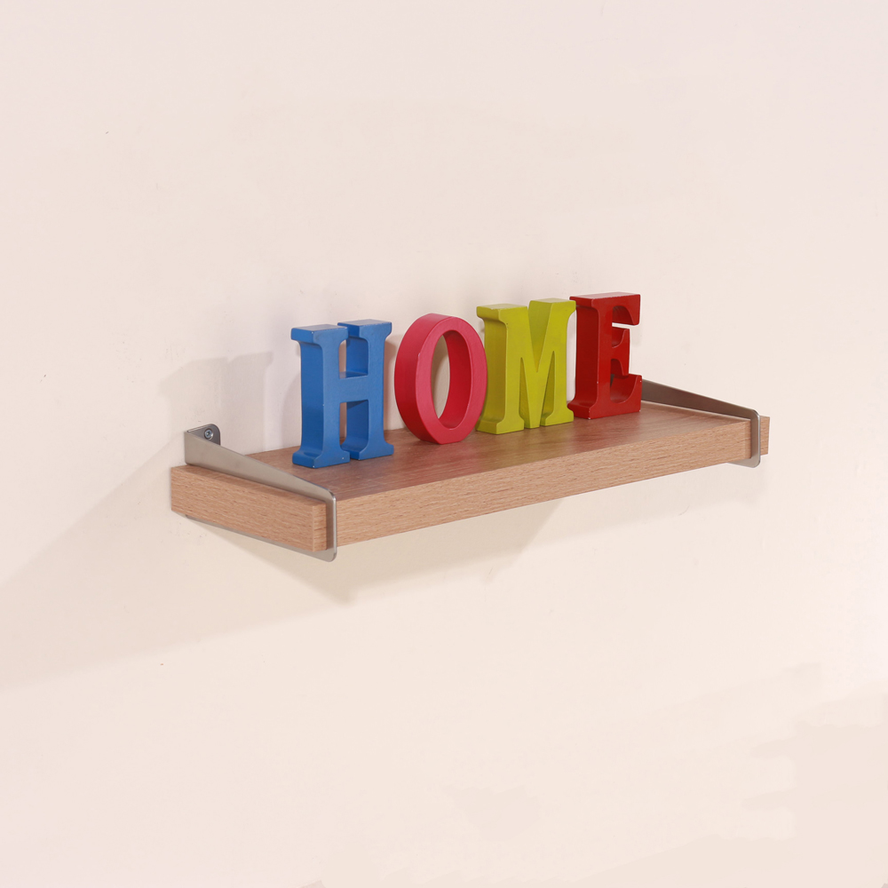 Core Products Keer Oak Effect Chunky Shelf with Slide On Metal Brackets 60cm Image 2