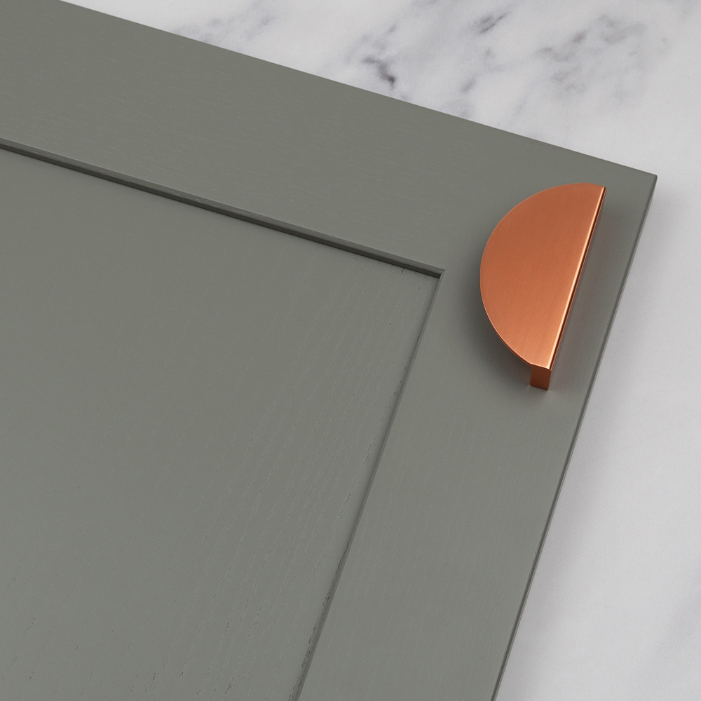 Handle & Home Rose Gold Half Moon Handle 64mm Image 5