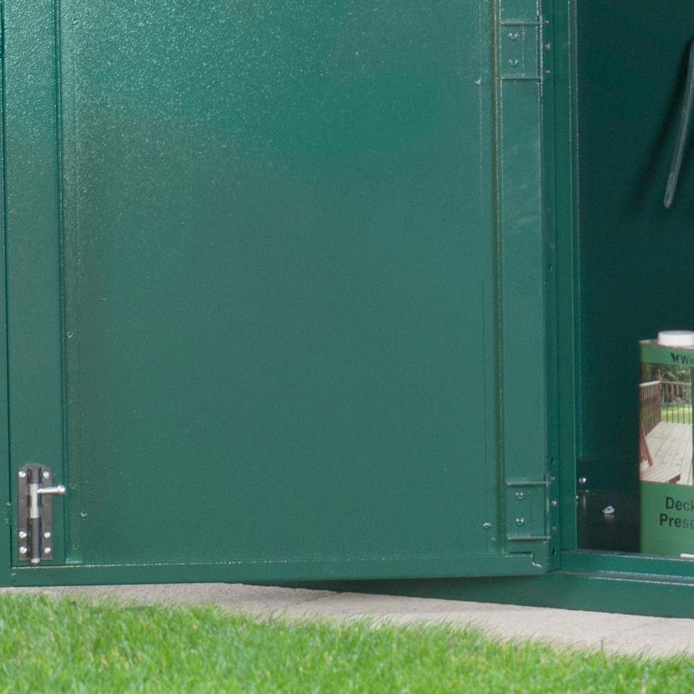 Asgard Annexe Secured by Design 6 x 3ft Double Door Green Caravan Storage Shed Image 7