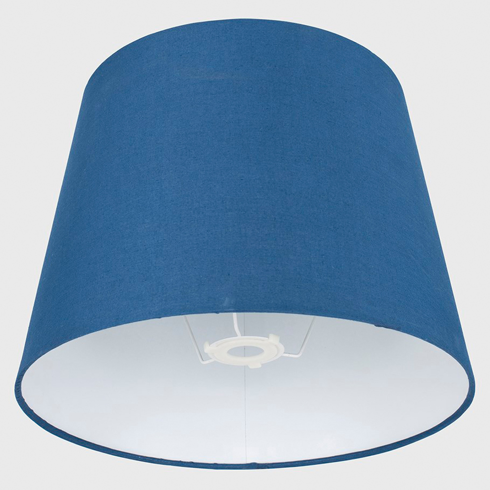 ValueLights Aspen Navy Blue Tapered Lamp Shade Large Image 3