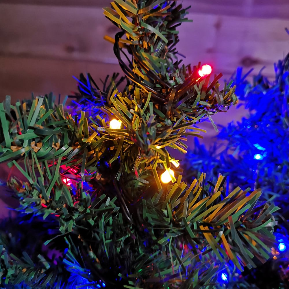 Samuel Alexander 6 Piece 15 Multicolour LED 5m Green Tree Christmas Path Light Set 5m Image 6