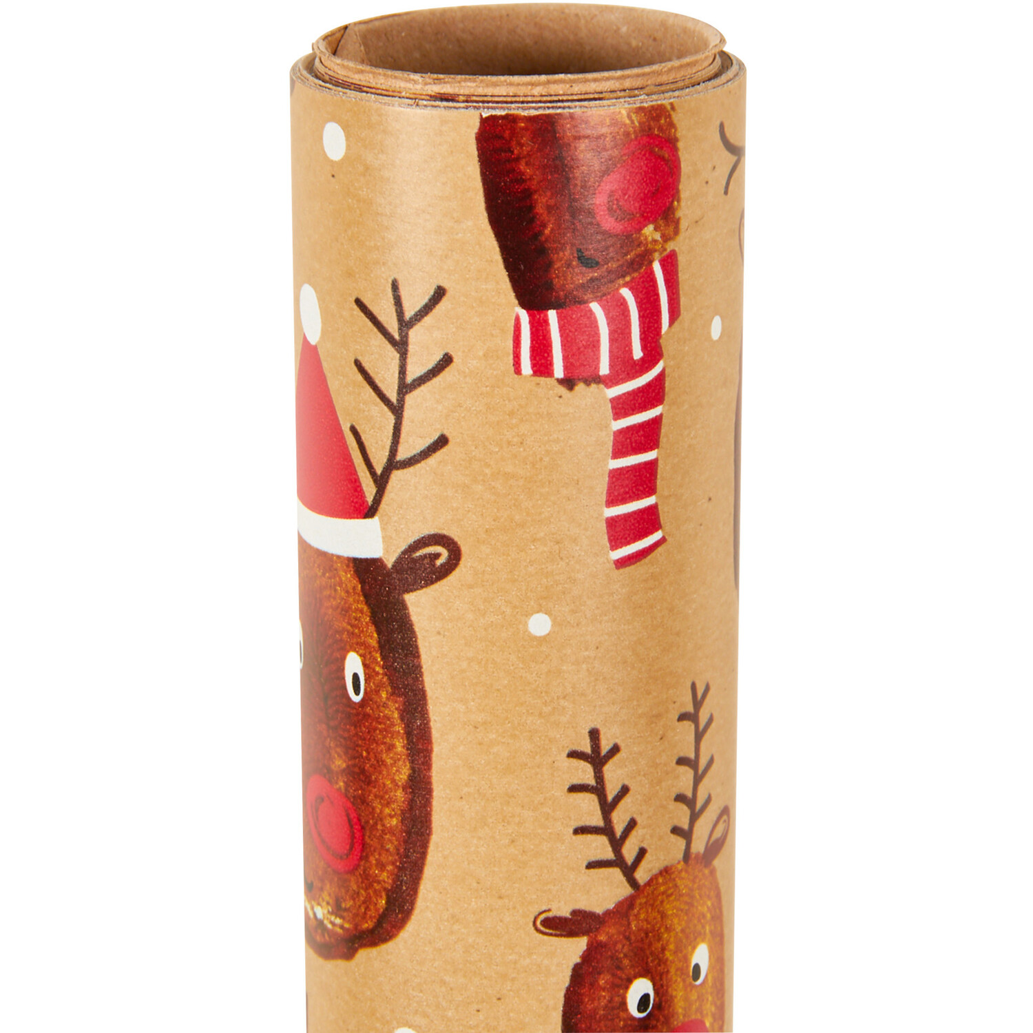 Christmas Kraft Characters Gift Wrap 8m - Brown Image 10