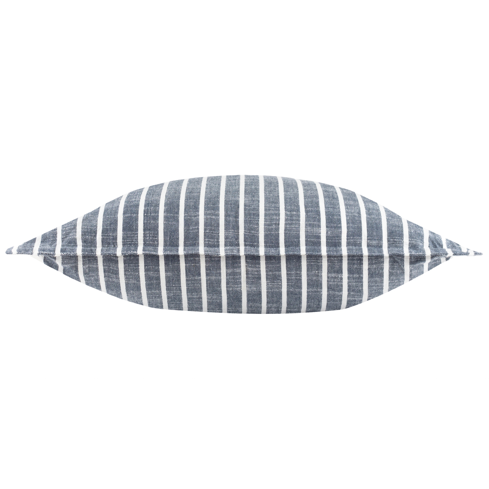 Yard Hessle Blue Stripe Cotton Cushion 45 x 45cm Image 4