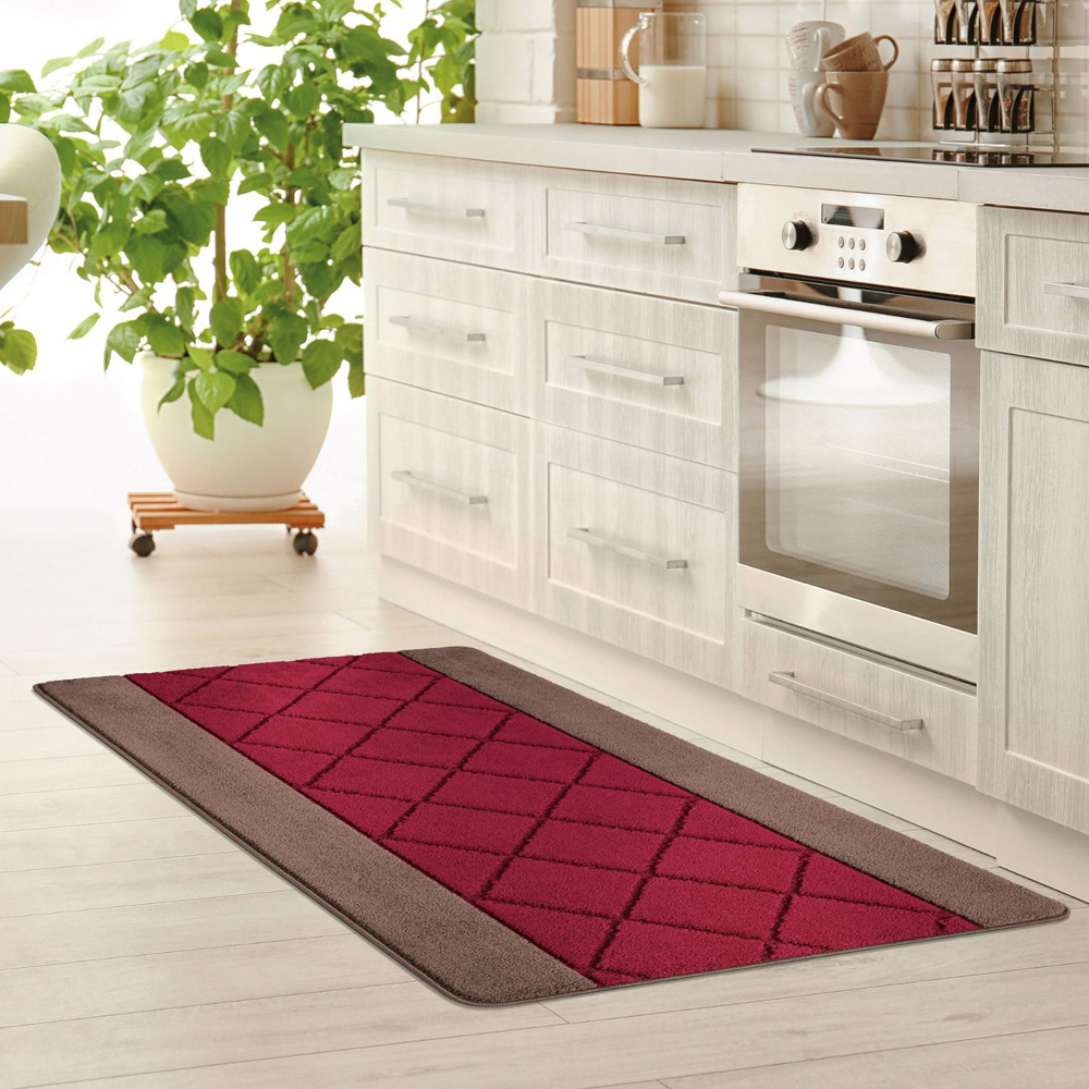 Smart Living Carmela Brown and Red Gel Back Non-Slip Mat 40 x 60cm Image 4