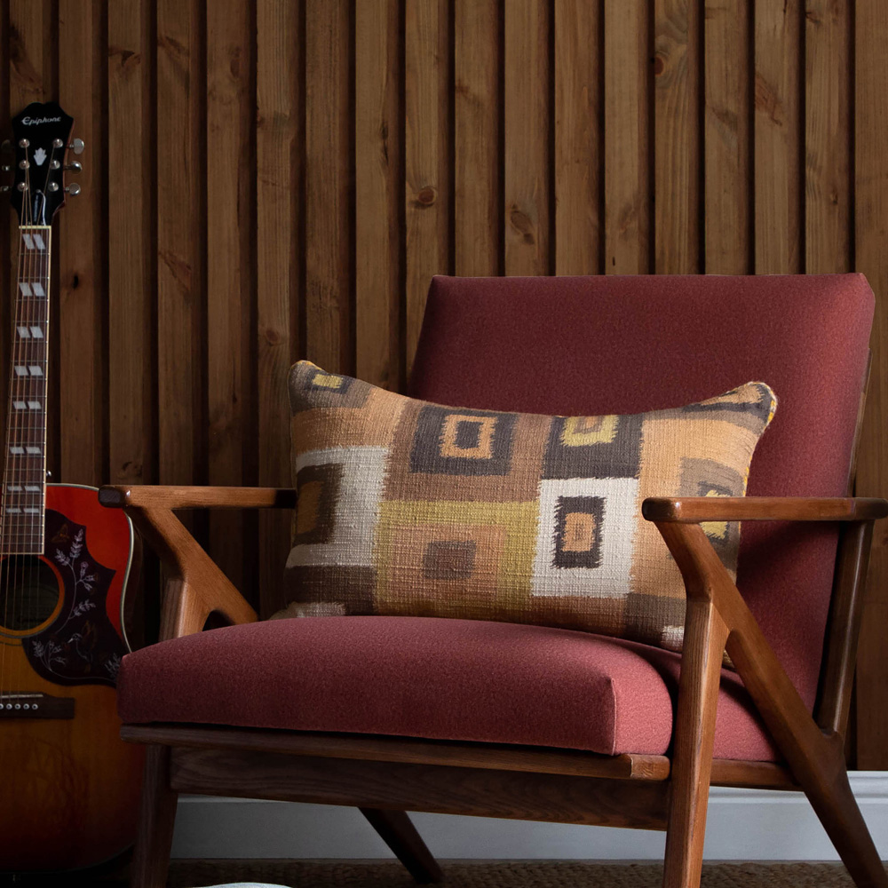 Voyage Maison Tallulah Sepia Printed Feather Cushion 40 x 60cm Image 2