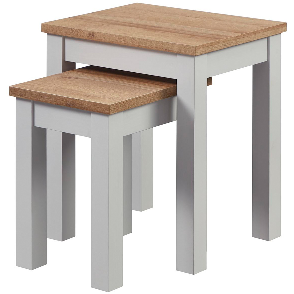 Cambridge Grey Nest of Tables Set of 2 Image 2