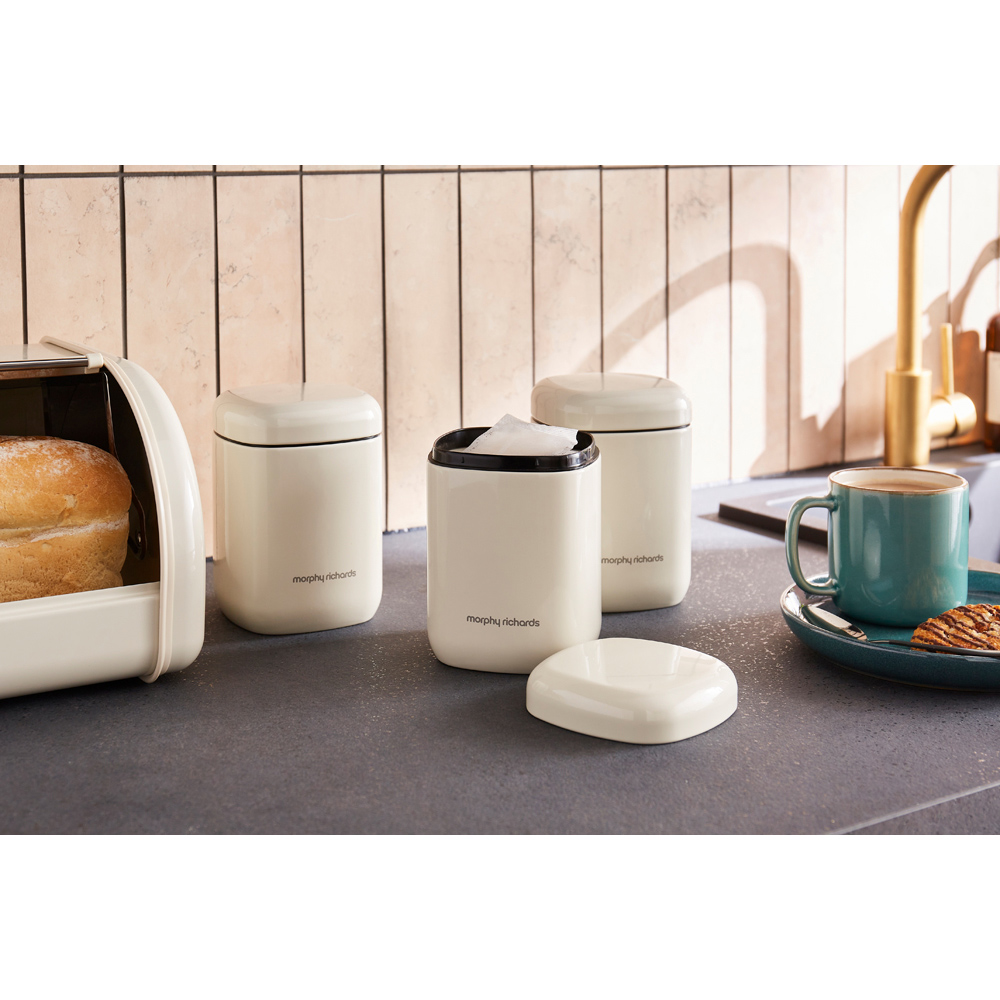 Morphy Richards Equip 1.3L Cream Storage Canister 3 Pack Image 5