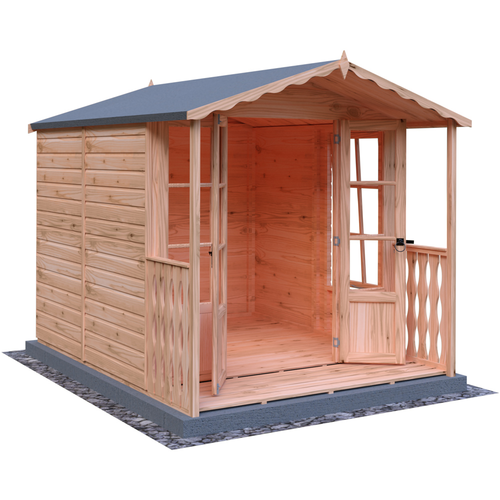 Shire 7 x 7ft Kensington Summerhouse with Veranda Image 4