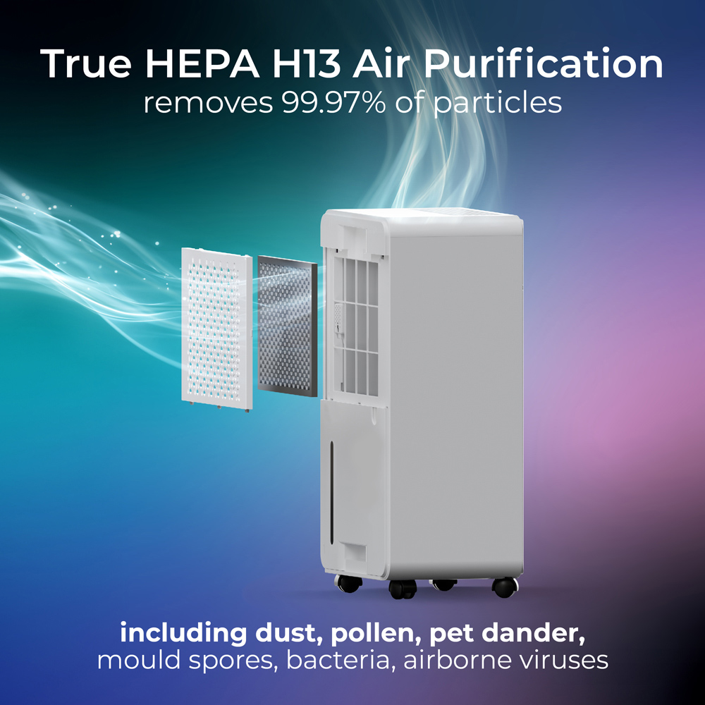Masterplug SmartEnergy Puredry 3-in-1 Dehumidifier 185W 12L Image 7