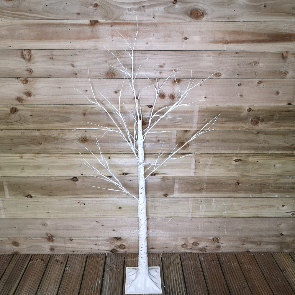 Samuel Alexander Warm White LED Indoor Outdoor Christmas Lit Birch Tree 5ft Image 5