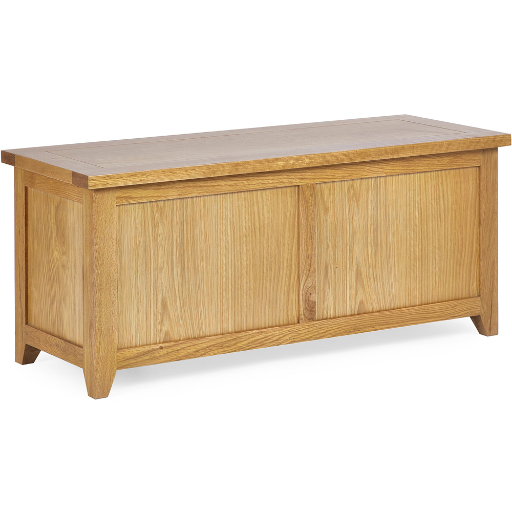Julian Bowen Mallory Oak Storage Bench Image 2