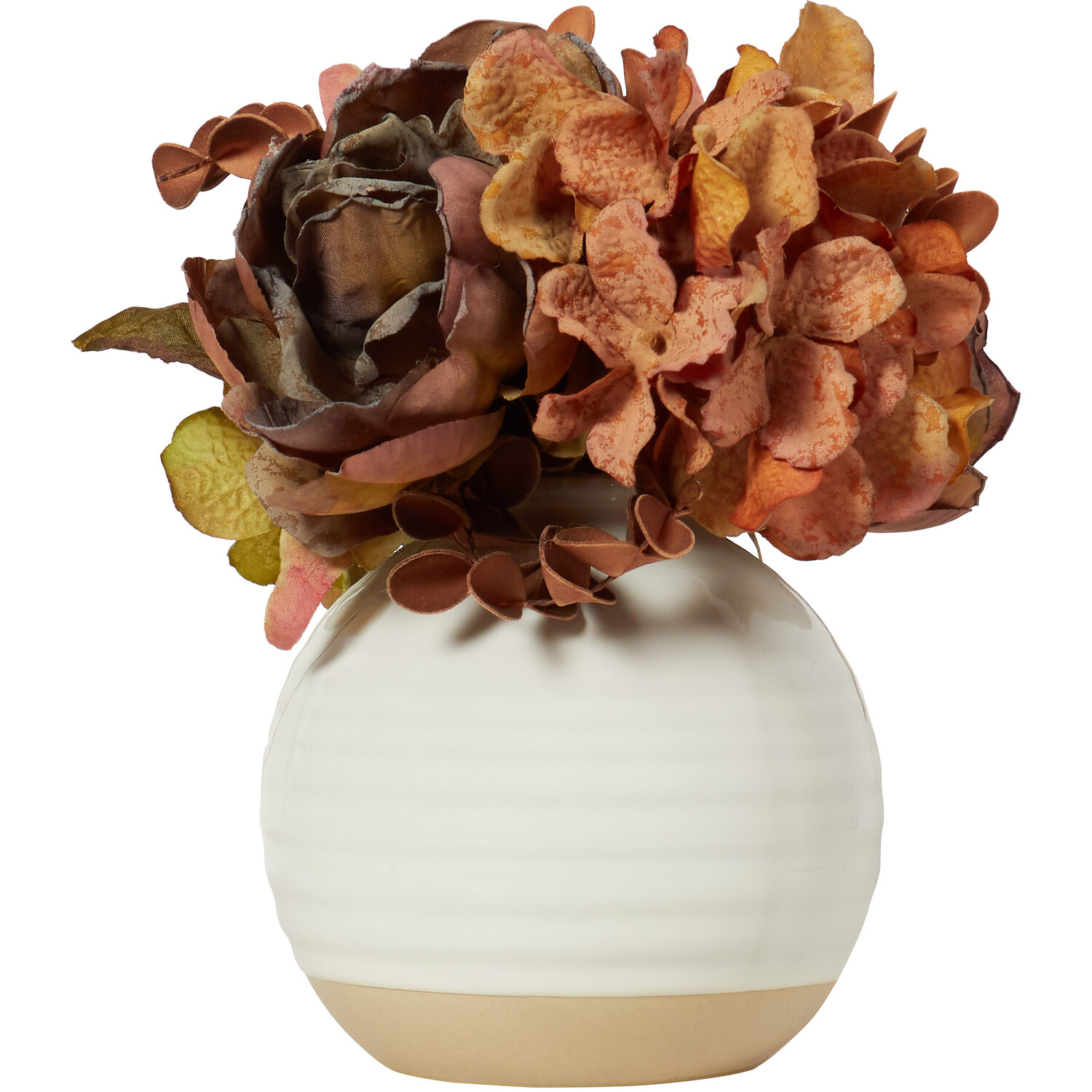 Burnt Orange Hydrangea Vase Arrangement - Burnt Orange Image 2