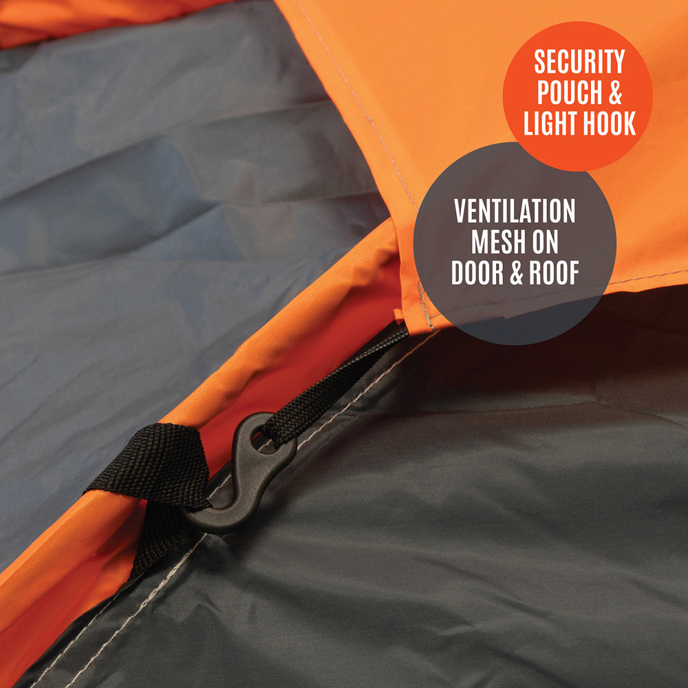 Milestone Camping 4 Person Dome Tent Charcoal Image 6