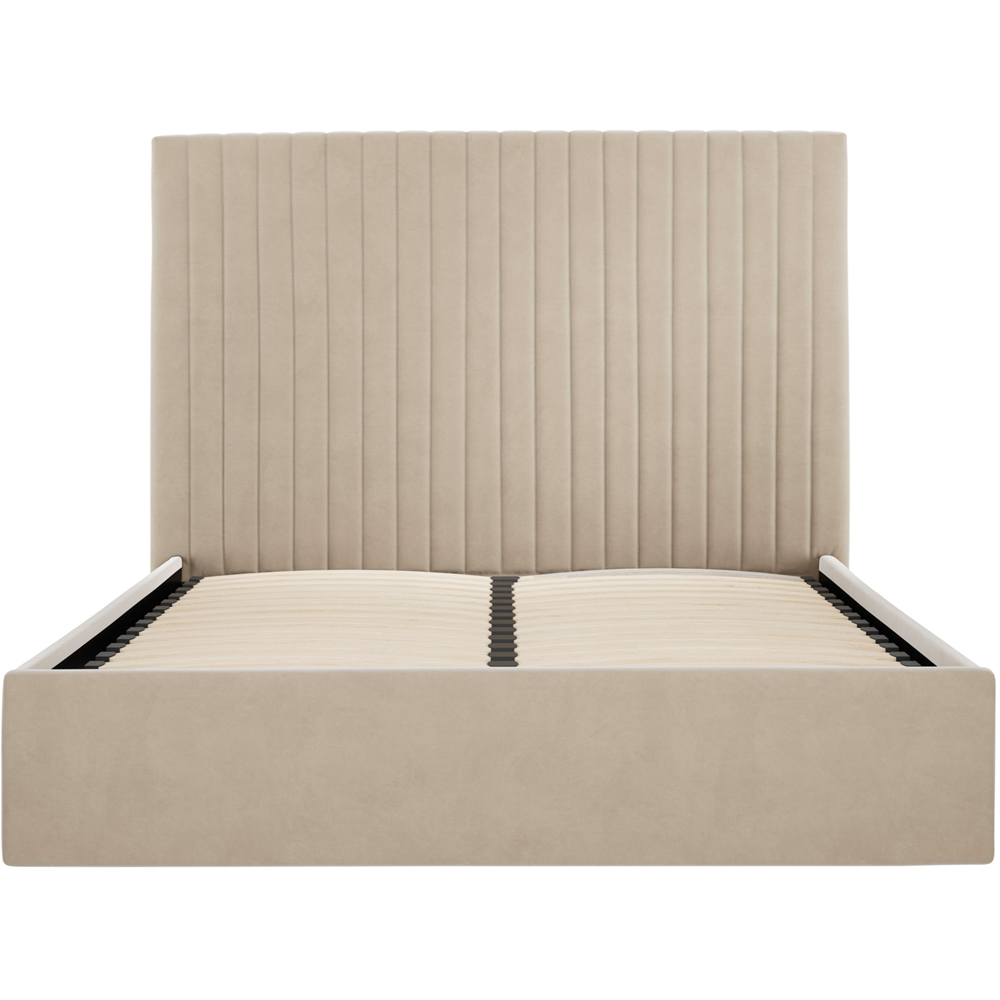 LPD Home Berlin Beige Double Tall Ottoman Bed Image 4