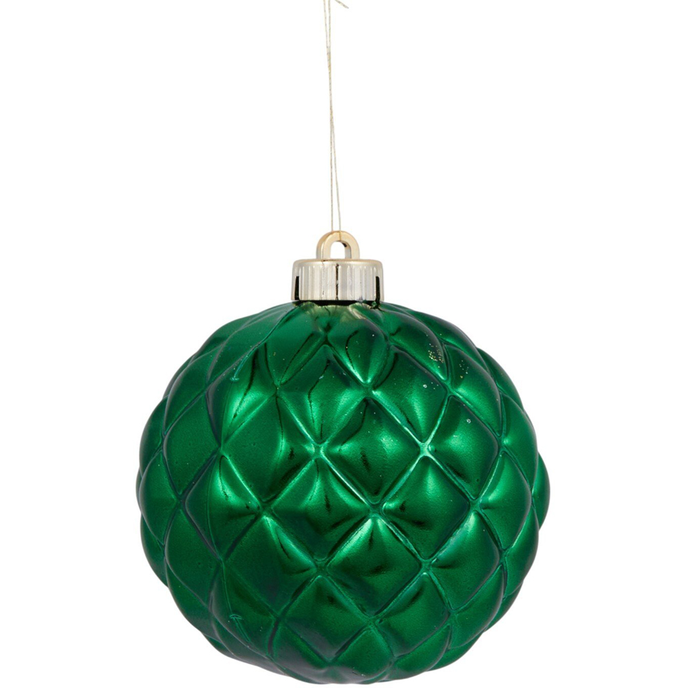 Pack of 6 Sleigh Bells Ring Baubles Red Image 3