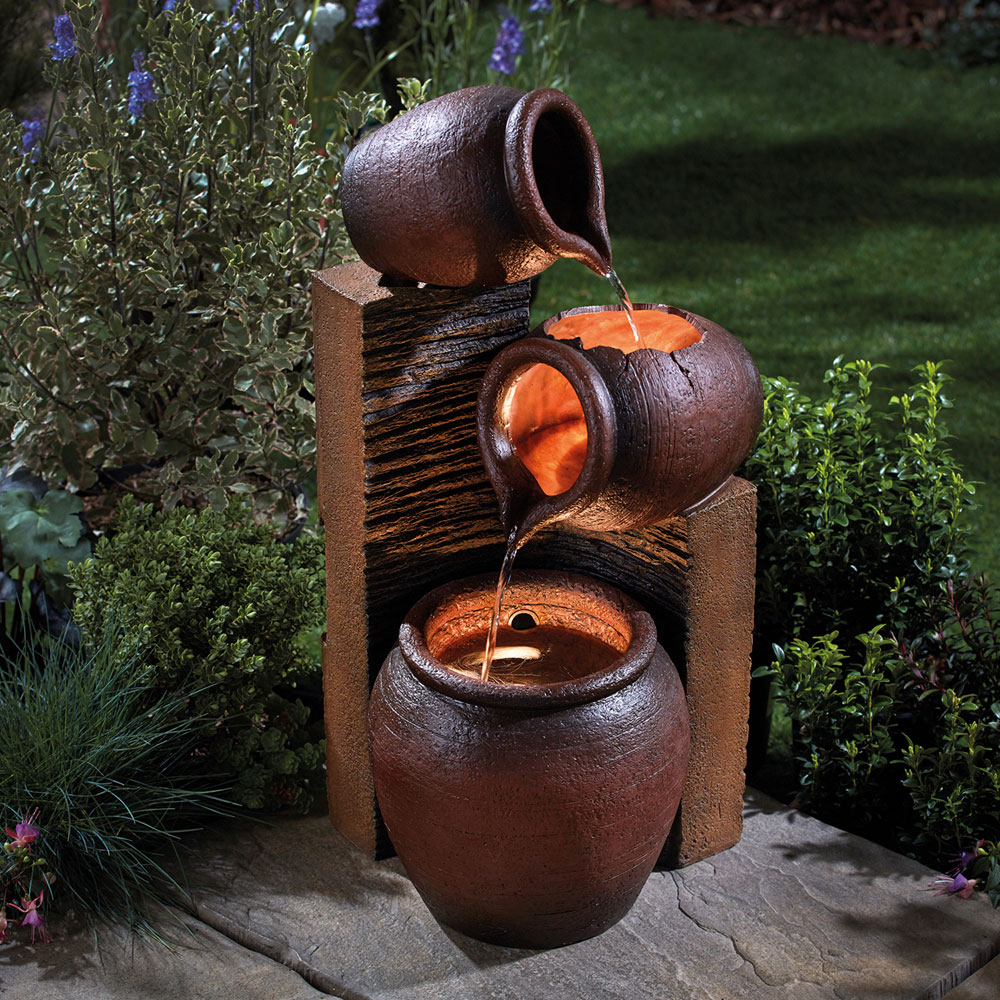Garden Gear Serenity Tipping Pots Water Feature Image 2