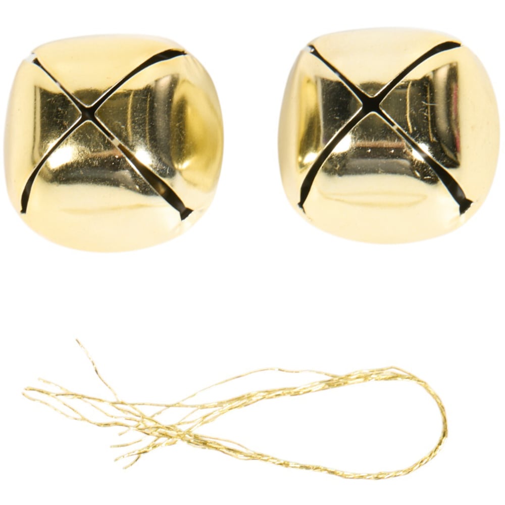 Pack of 2 XL Bells - Gold Image 2