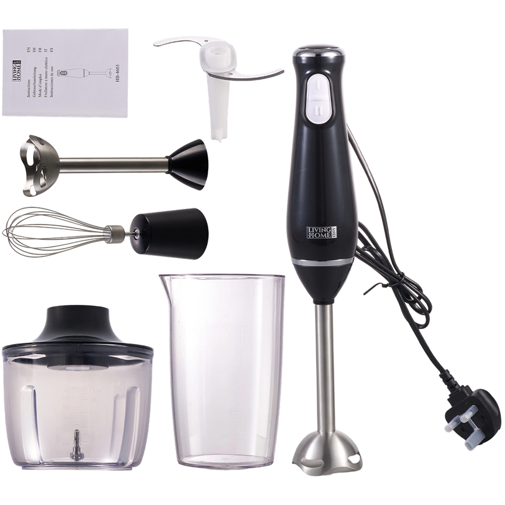 Living and Home 4 in 1 304 Stainless Steel Hand Blender Set 800W Image 8