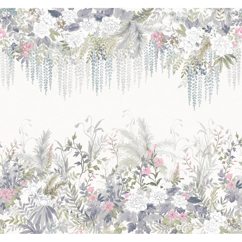 Laura Ashley Linlithgow Pale Lavender Mural Image 2