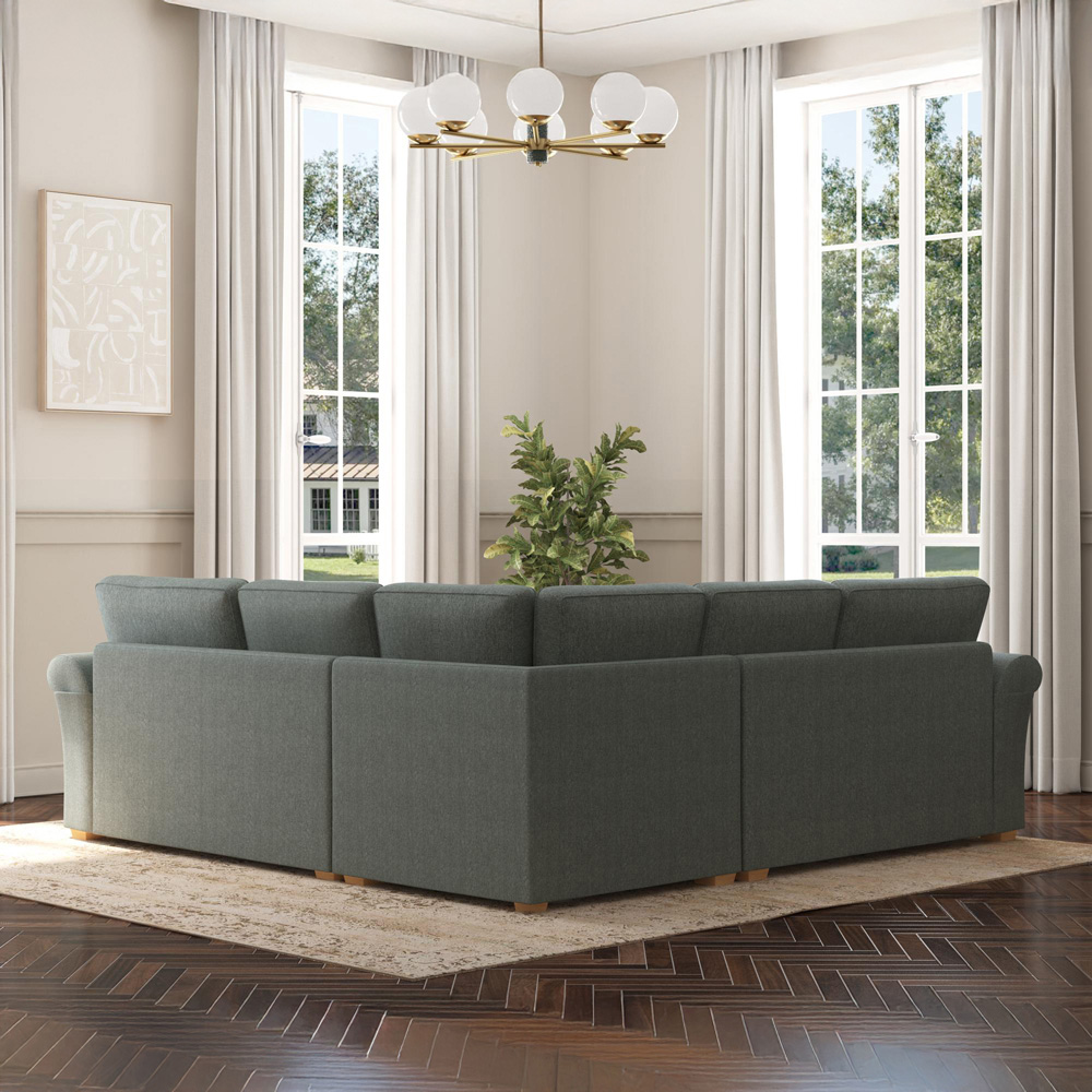 Castleacre 4 Seater Venice Granite Fixed Back Corner Sofa Image 6