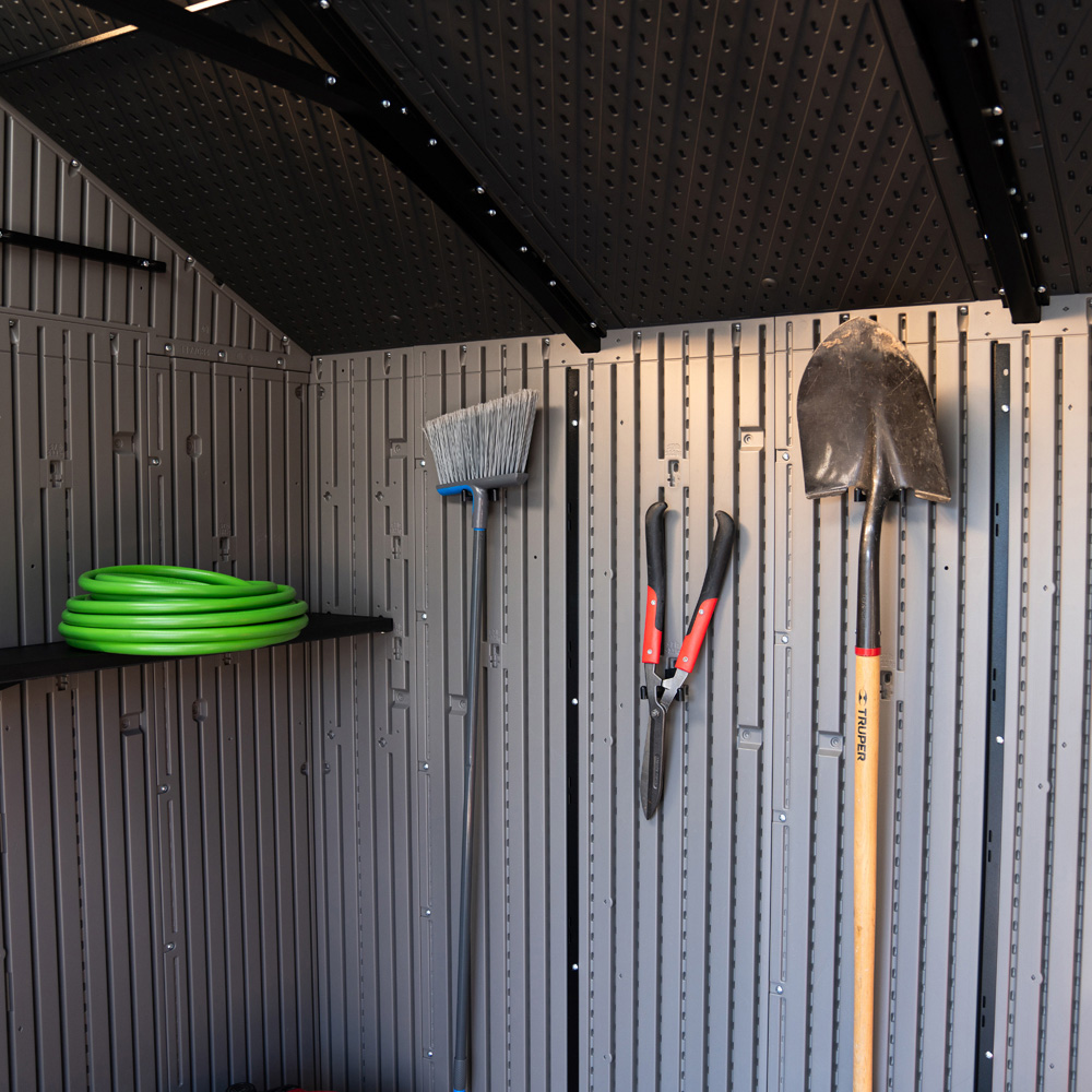 Lifetime Products 15 x 8ft Double Door Garden Storage Shed Image 7