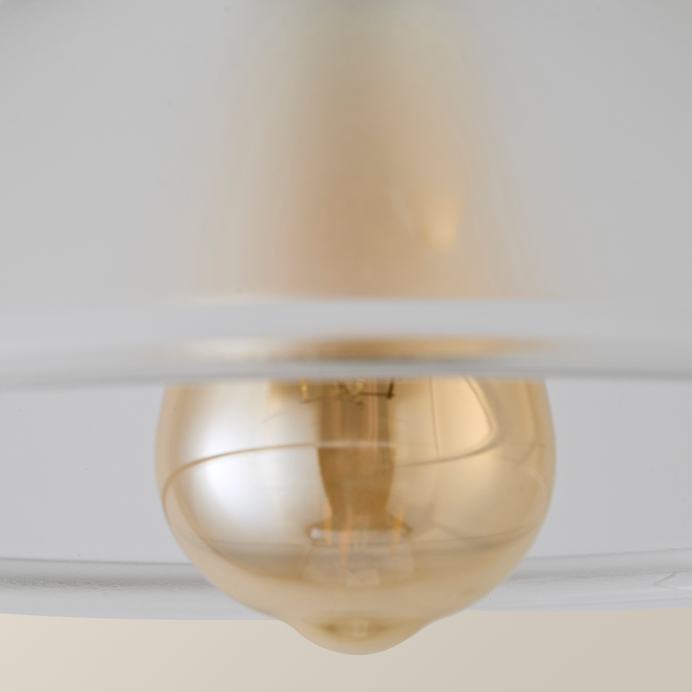ValueLights Tapered Dome Clear Glass Pendant Lamp Shade Image 3