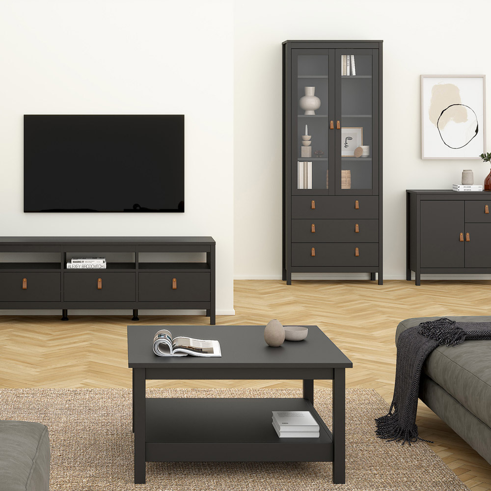 Florence Barcelona Matt Black Coffee Table Image 6