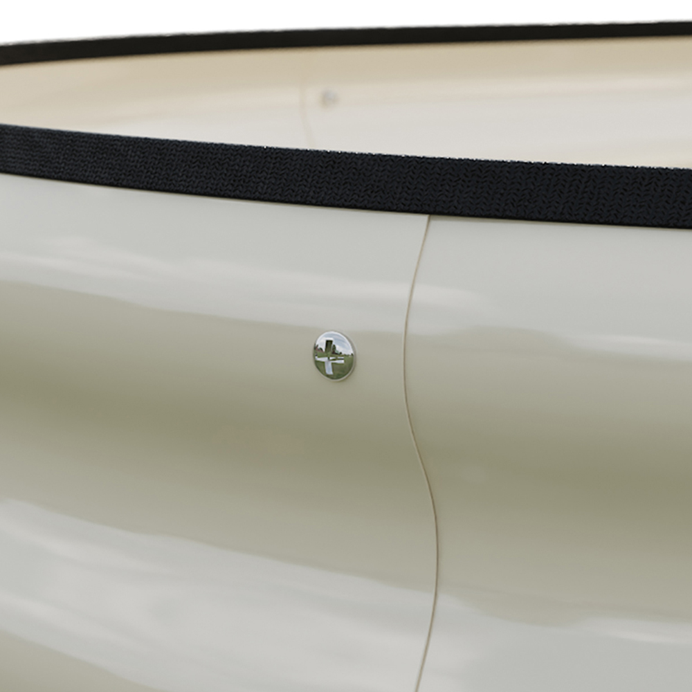 Living and Home White Oval Galvanised Steel Raised Garden Bed 240 x 80cm Image 3