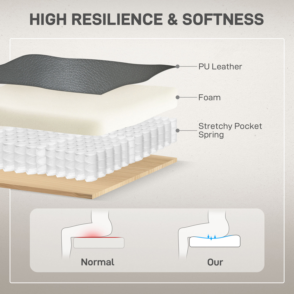 Portland Grey Overstuffed Riser and Recliner Chair with USB Ports Image 6