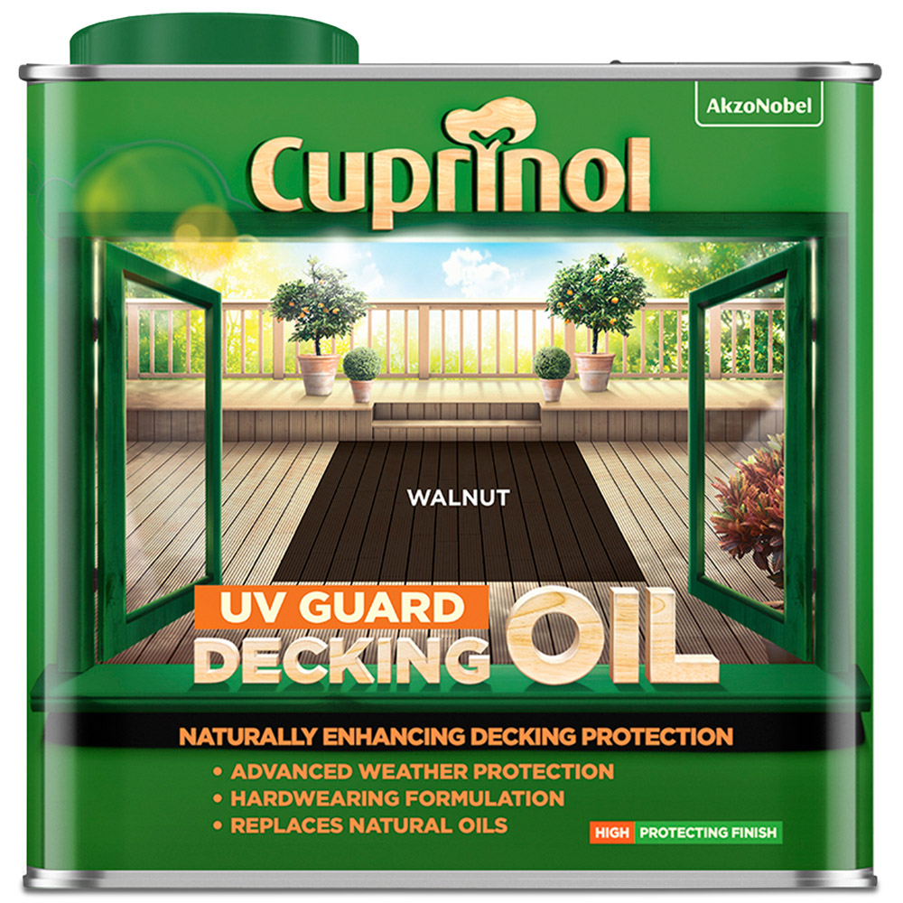 Cuprinol Walnut UV Guard Decking Oil 2.5L Image 2