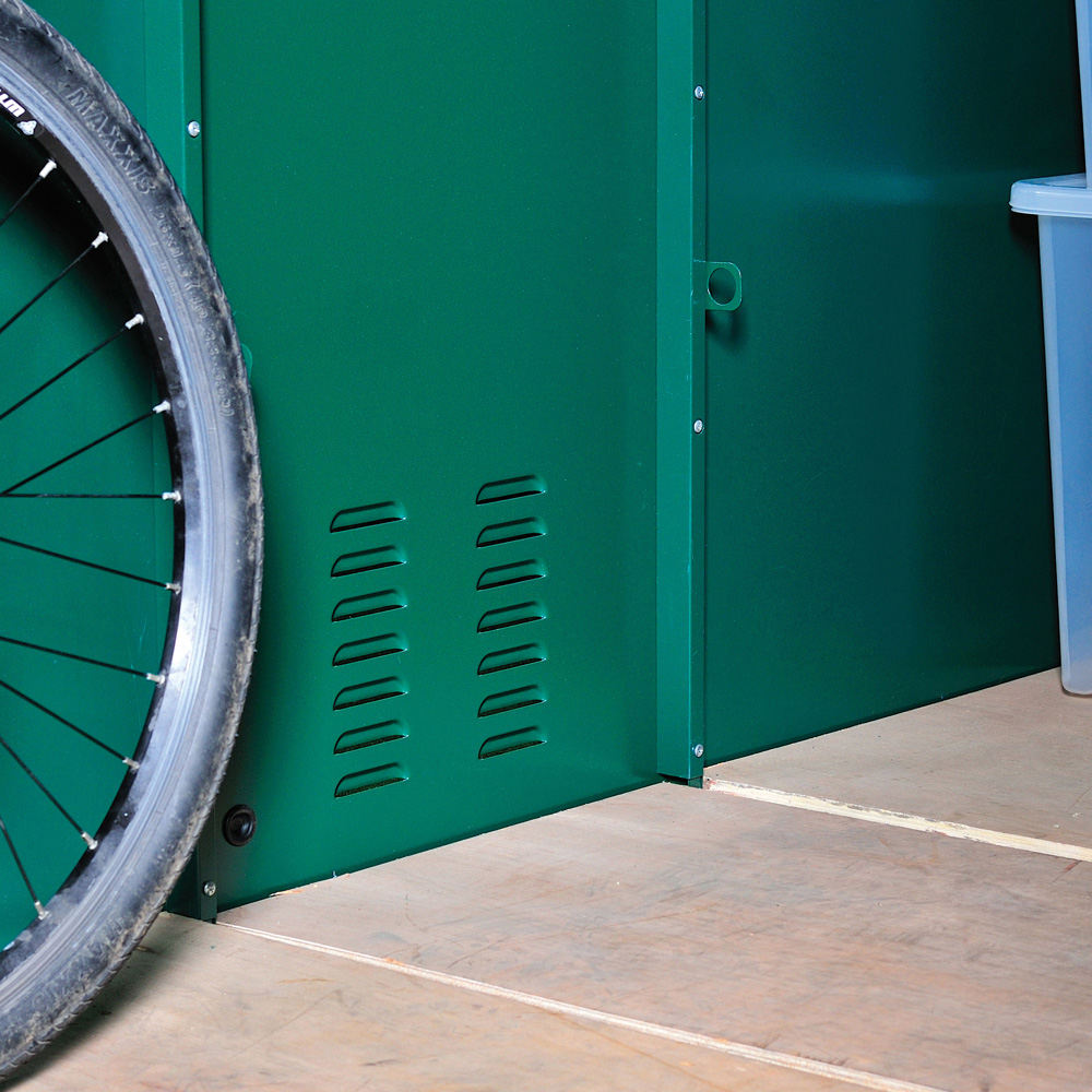 Asgard Centurion 5 x 9ft Double Door Grey High Security Bike Shed Image 4