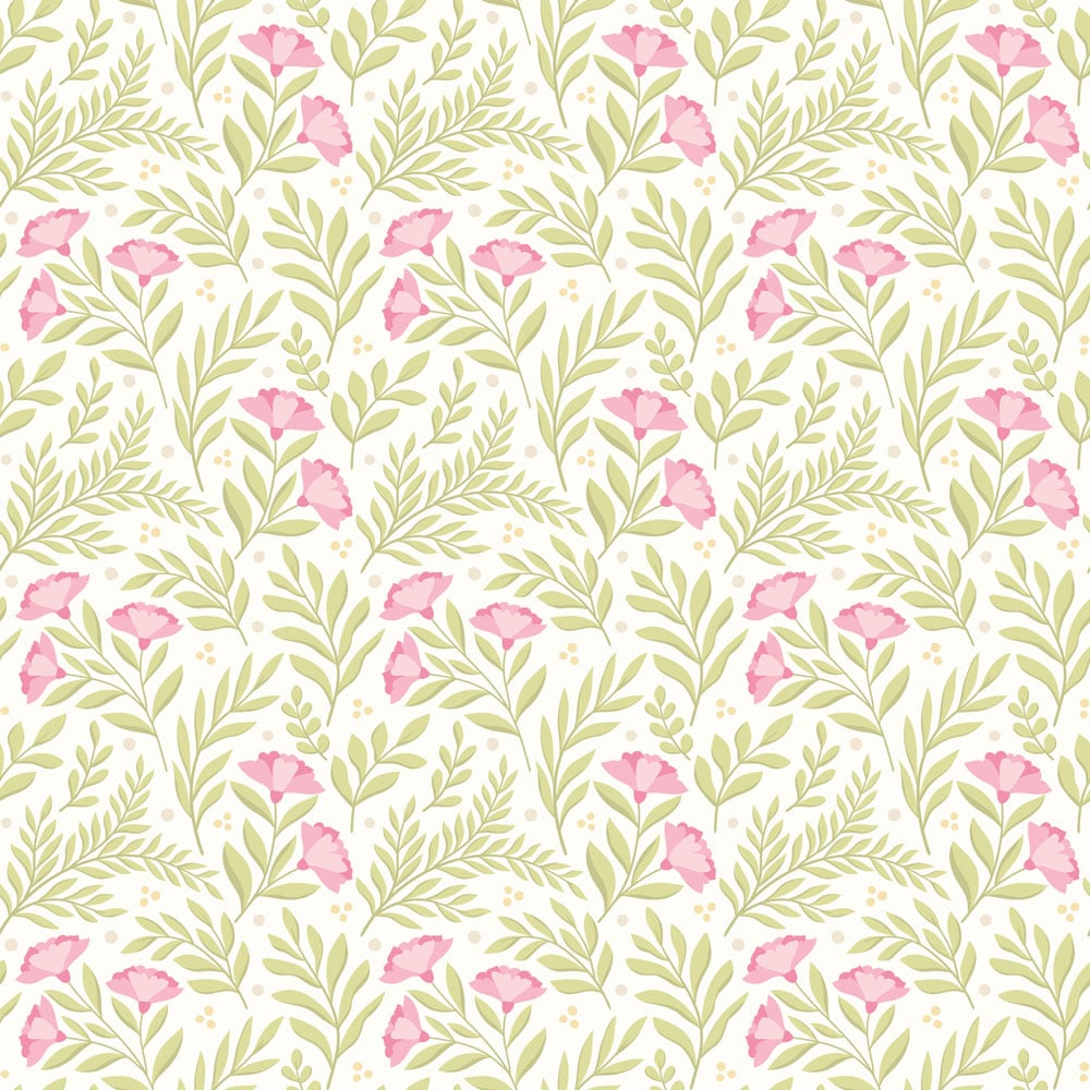 Hoopla Walls Petite Posy Rose and Apple Non Woven Wallpaper Image 1