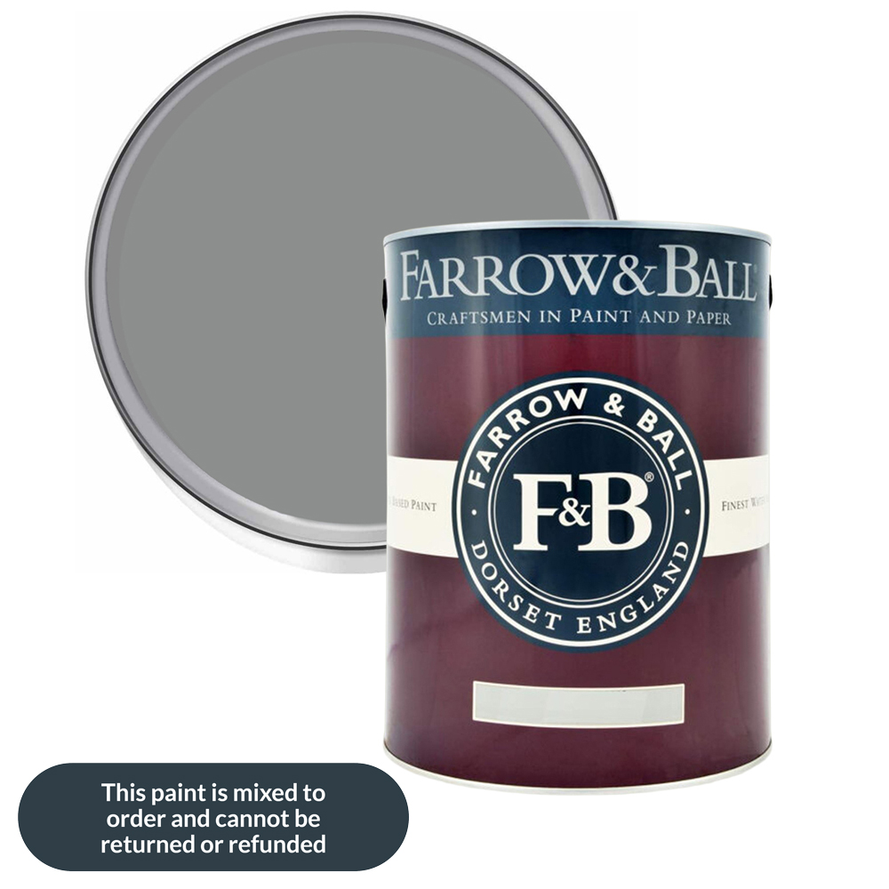 Farrow & Ball Interior Wood and Metal 272 Plummett Flat Eggshell Paint 5L Image 1