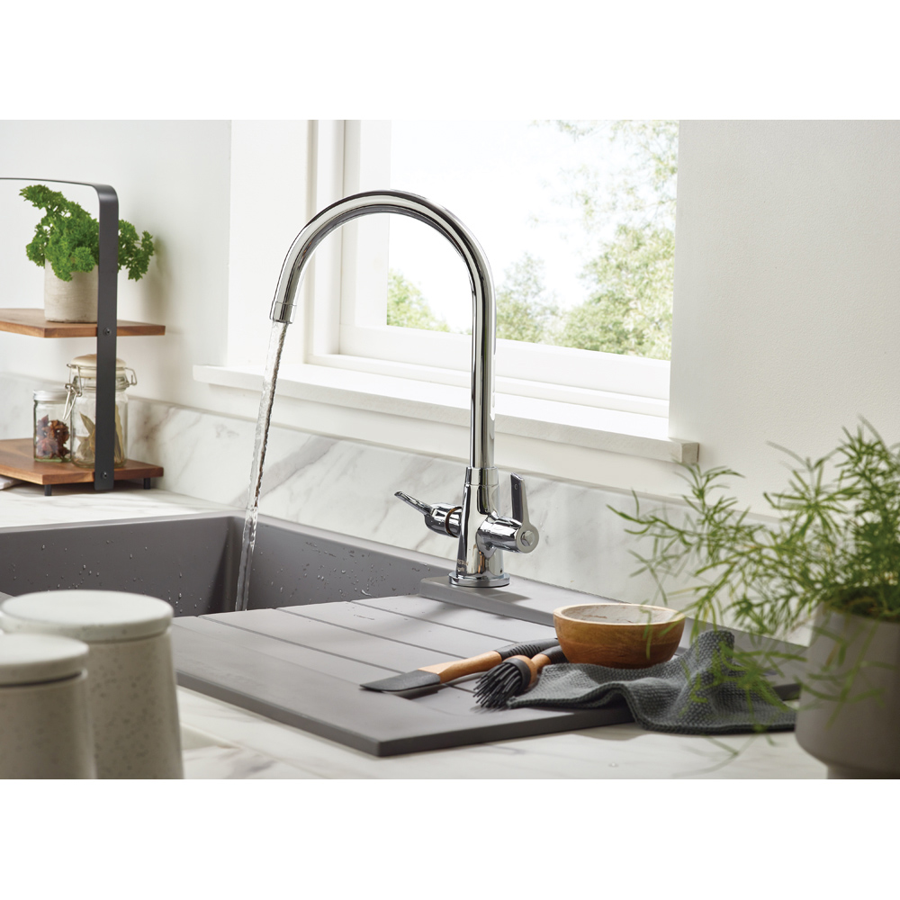 Bristan Easyfit Echo Chrome Kitchen Mono Sink Mixer Tap Image 5