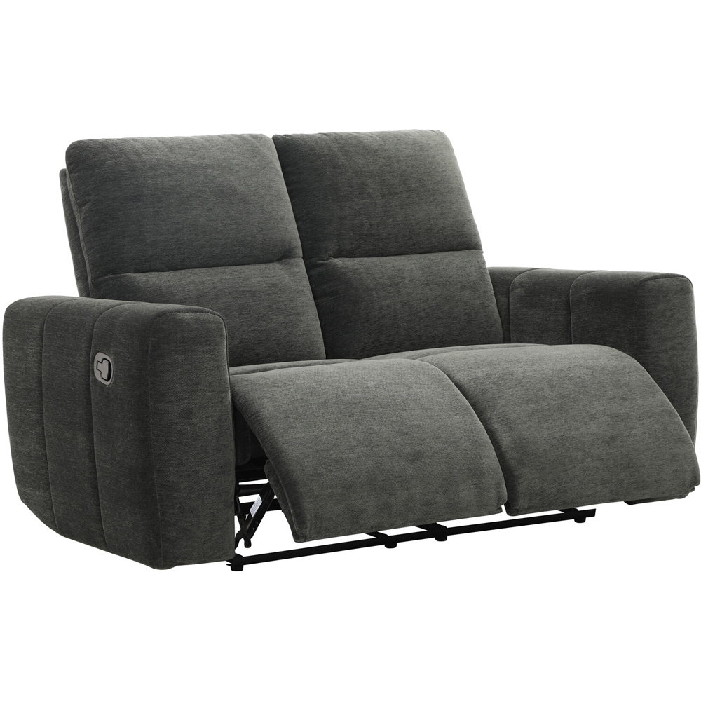 Holborton Manual Recliner Sofa Dark Olive 2 Seater Image 2