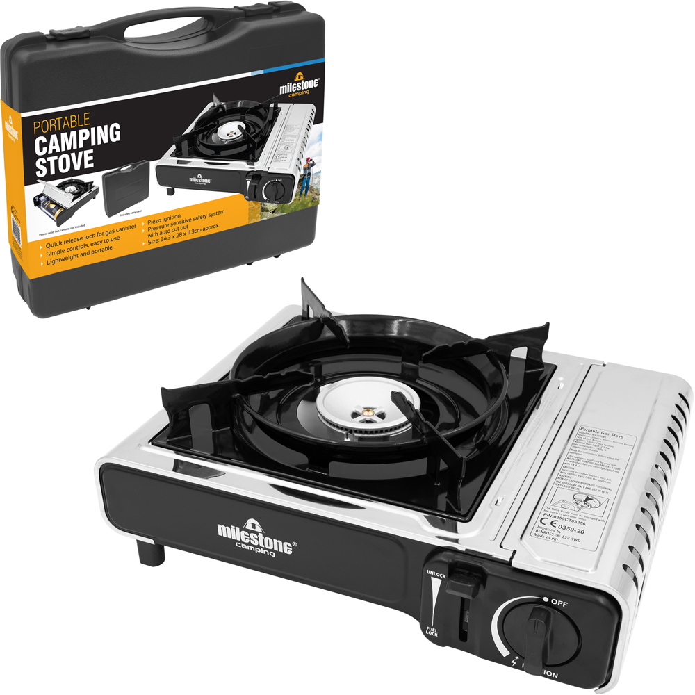 Milestone Camping Full Safety Standard Certified Portable Gas Stove Image 3