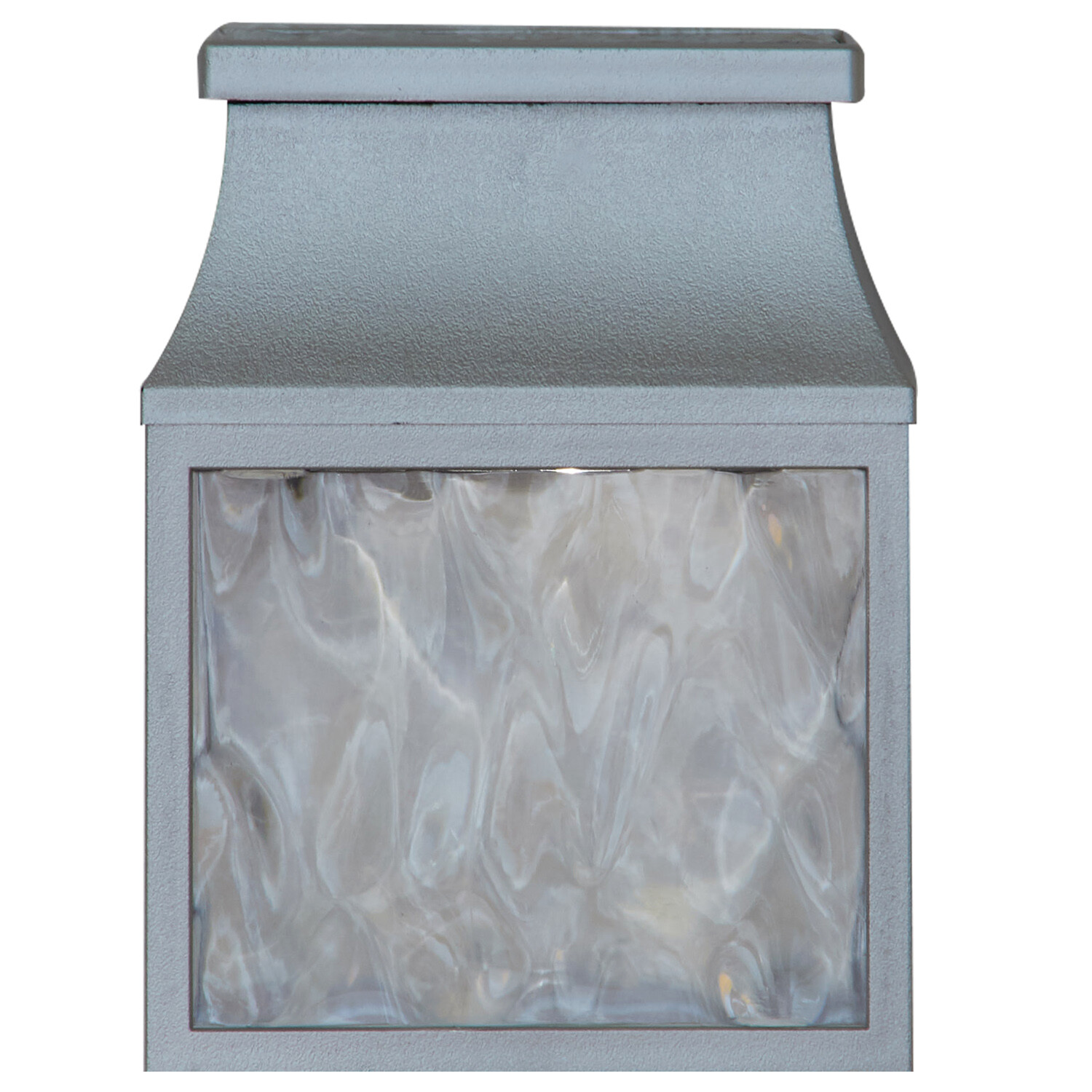 Solar Chrome Wall Light - Grey Image 2