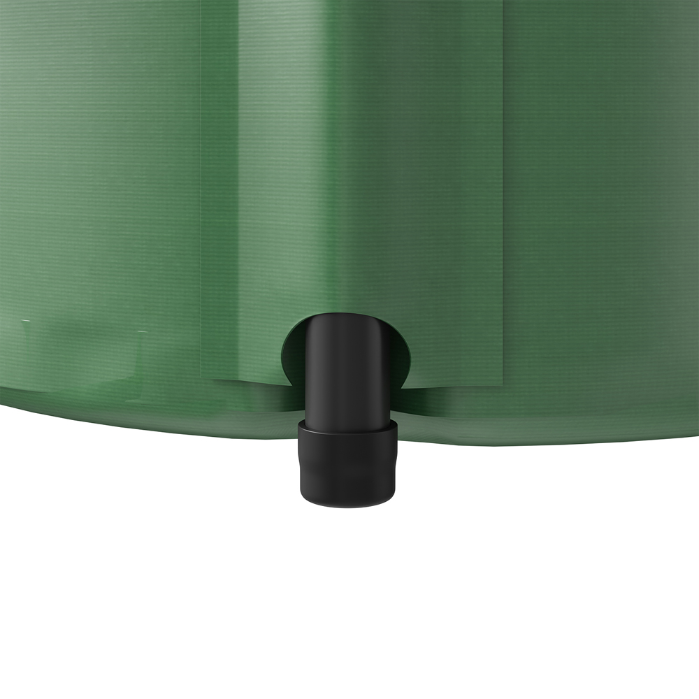 Living and Home 50L Green Sunflower Rain Barrel with Tap and Overflow Port Image 4