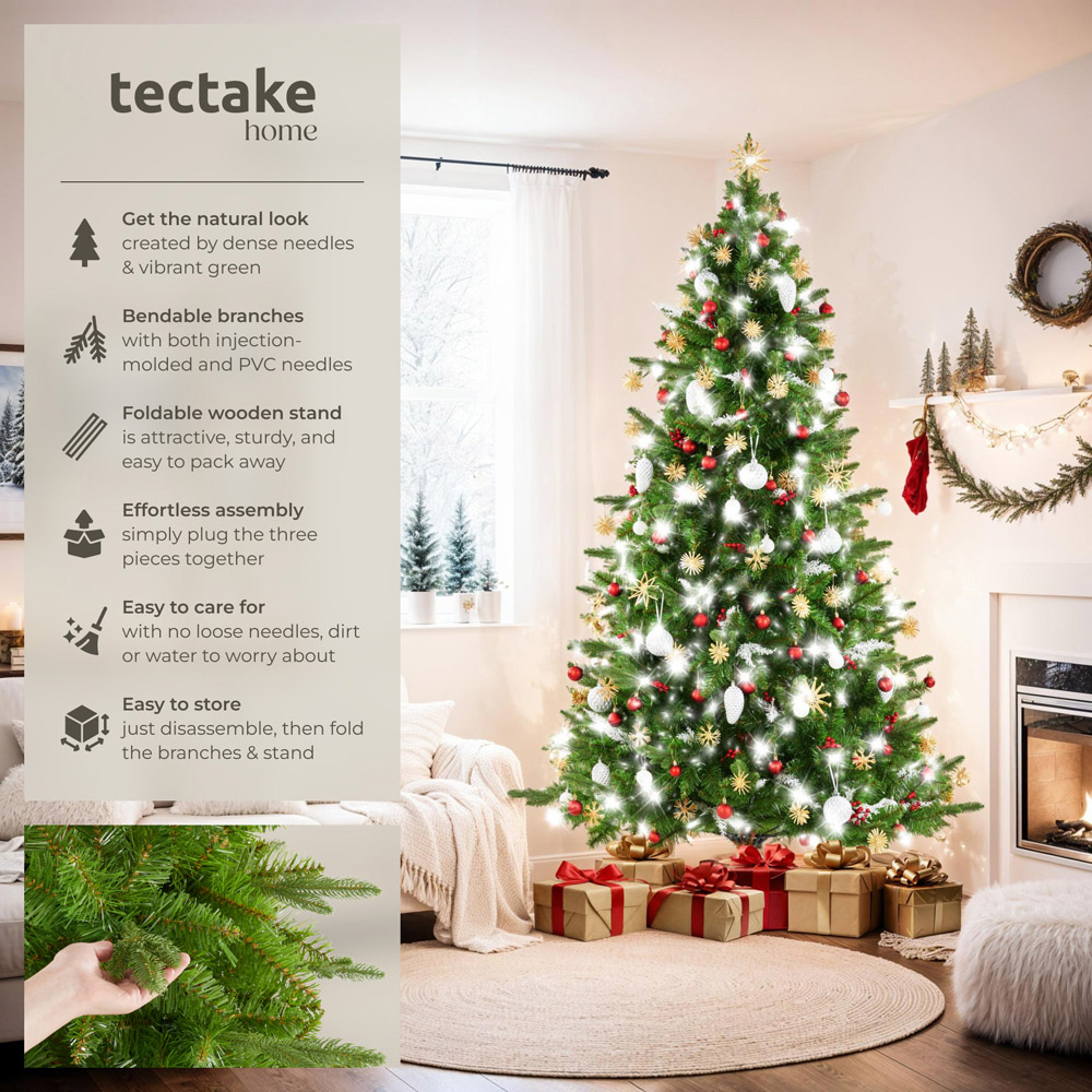 tectake Cupid Green Christmas Tree 7.2ft Image 6
