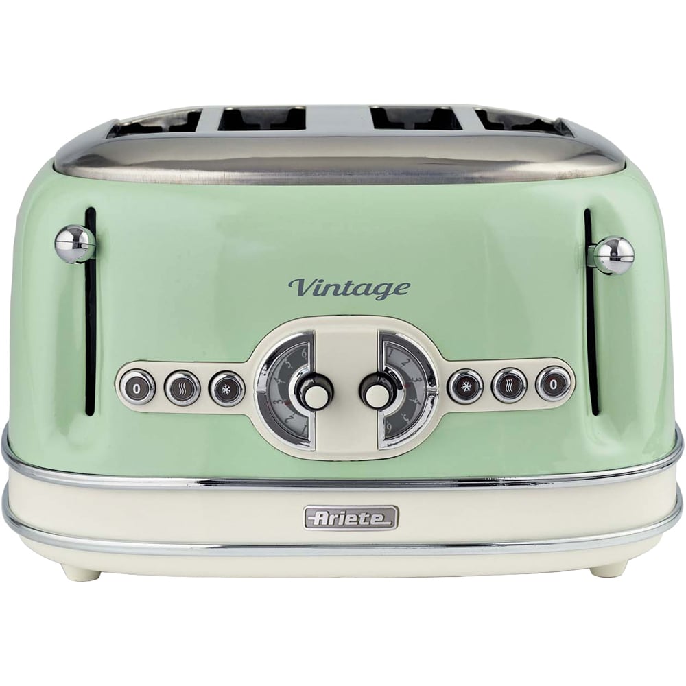 Ariete Vintage ARPK62 Green 20L Microwave with 4 Slice Toaster and 1.7L Jug Kettle Set Image 3