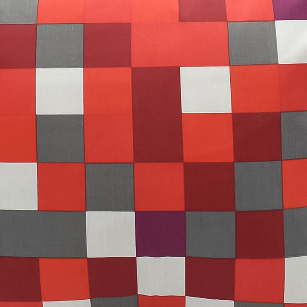 Velosso Checkered Red Filled Cushion 43 x 43cm 2 Pack Image 2