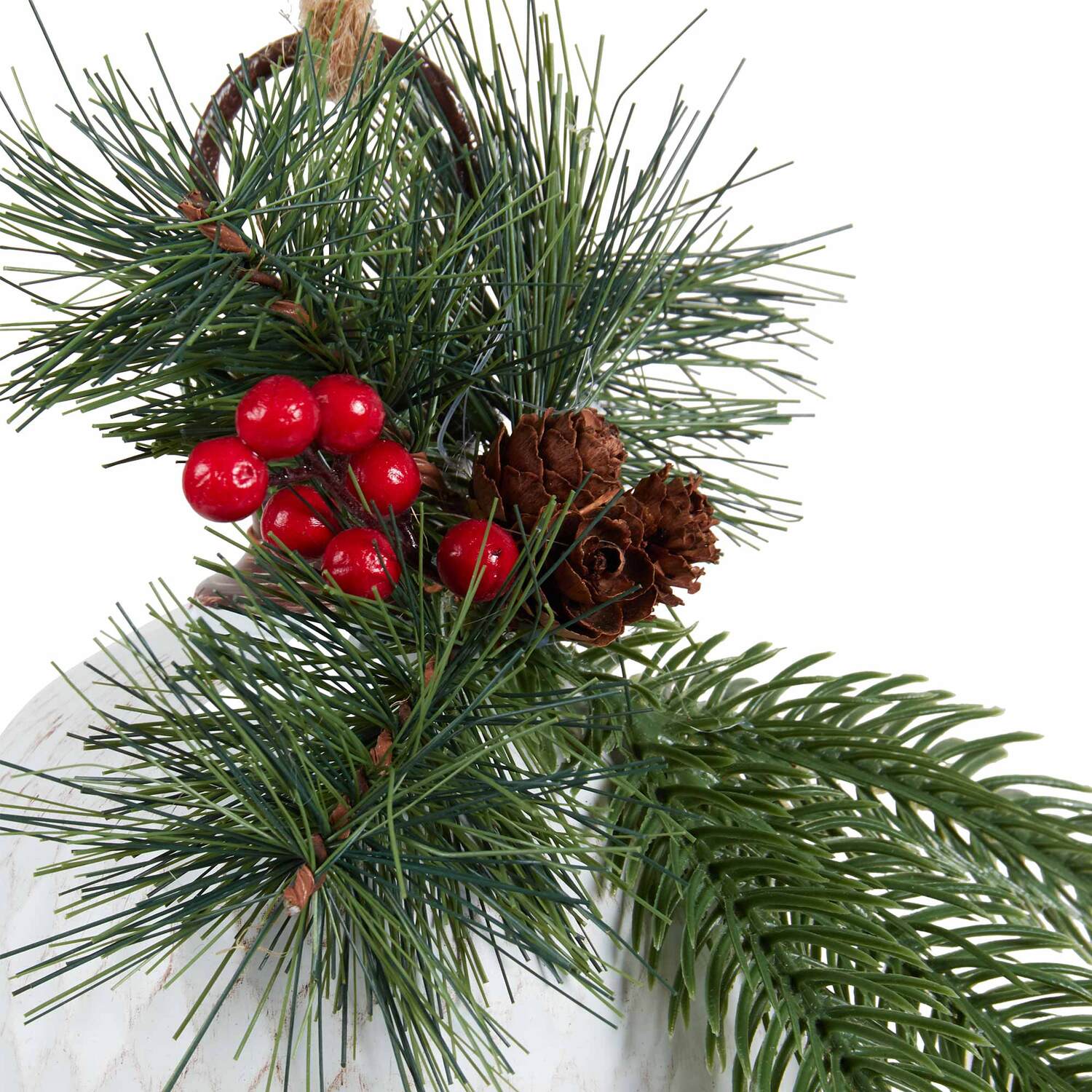 Metal Floristry Bell Christmas Decoration - White Image 3