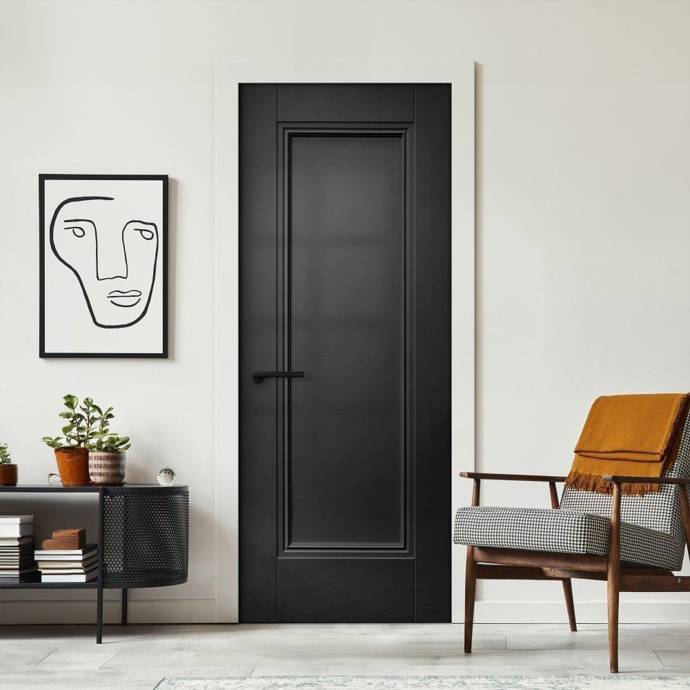 Elegance Lancaster Black Fully Finished Internal Fire Door 1981 x 686 x 44mm Image 2